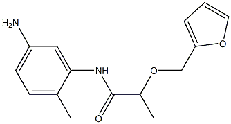 N-(5-amino-2-methylphenyl)-2-(2-furylmethoxy)propanamide 结构式