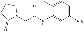 N-(5-amino-2-methylphenyl)-2-(2-oxopyrrolidin-1-yl)acetamide 结构式