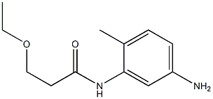 N-(5-amino-2-methylphenyl)-3-ethoxypropanamide 结构式