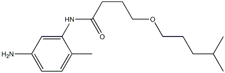 N-(5-amino-2-methylphenyl)-4-[(4-methylpentyl)oxy]butanamide 结构式