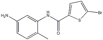 N-(5-amino-2-methylphenyl)-5-bromothiophene-2-carboxamide 结构式