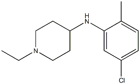 N-(5-chloro-2-methylphenyl)-1-ethylpiperidin-4-amine 结构式