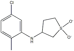 N-(5-chloro-2-methylphenyl)-N-(1,1-dioxidotetrahydrothien-3-yl)amine 结构式