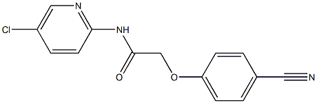 N-(5-chloropyridin-2-yl)-2-(4-cyanophenoxy)acetamide 结构式