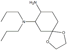 N-(8-amino-1,4-dioxaspiro[4.5]dec-7-yl)-N,N-dipropylamine 结构式