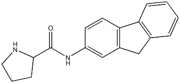 N-(9H-fluoren-2-yl)pyrrolidine-2-carboxamide 结构式