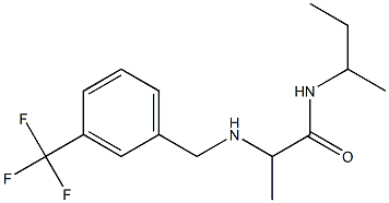 N-(butan-2-yl)-2-({[3-(trifluoromethyl)phenyl]methyl}amino)propanamide 结构式