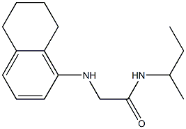 N-(butan-2-yl)-2-(5,6,7,8-tetrahydronaphthalen-1-ylamino)acetamide 结构式