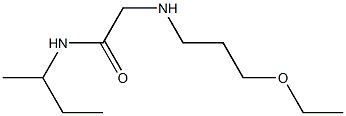 N-(butan-2-yl)-2-[(3-ethoxypropyl)amino]acetamide 结构式