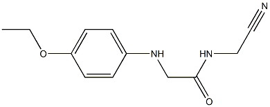 N-(cyanomethyl)-2-[(4-ethoxyphenyl)amino]acetamide 结构式