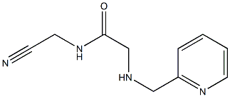 N-(cyanomethyl)-2-[(pyridin-2-ylmethyl)amino]acetamide 结构式