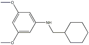 N-(cyclohexylmethyl)-3,5-dimethoxyaniline 结构式