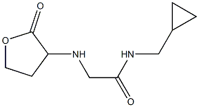 N-(cyclopropylmethyl)-2-[(2-oxooxolan-3-yl)amino]acetamide 结构式