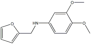 N-(furan-2-ylmethyl)-3,4-dimethoxyaniline 结构式