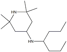 N-(heptan-4-yl)-2,2,6,6-tetramethylpiperidin-4-amine 结构式