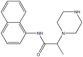 N-(naphthalen-1-yl)-2-(piperazin-1-yl)propanamide 结构式