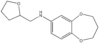 N-(oxolan-2-ylmethyl)-3,4-dihydro-2H-1,5-benzodioxepin-7-amine 结构式