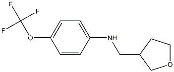 N-(oxolan-3-ylmethyl)-4-(trifluoromethoxy)aniline 结构式