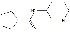 N-(piperidin-3-yl)cyclopentanecarboxamide 结构式