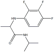 N-(propan-2-yl)-2-[(2,3,4-trifluorophenyl)amino]propanamide 结构式