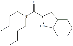 N,N-dibutyl-octahydro-1H-indole-2-carboxamide 结构式