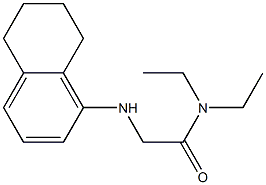 N,N-diethyl-2-(5,6,7,8-tetrahydronaphthalen-1-ylamino)acetamide 结构式