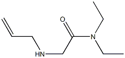 N,N-diethyl-2-(prop-2-en-1-ylamino)acetamide 结构式