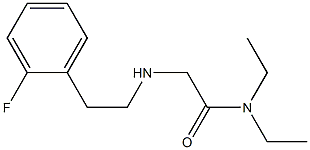 N,N-diethyl-2-{[2-(2-fluorophenyl)ethyl]amino}acetamide 结构式