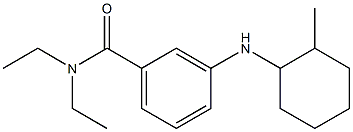 N,N-diethyl-3-[(2-methylcyclohexyl)amino]benzamide 结构式