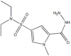 N,N-diethyl-5-(hydrazinocarbonyl)-1-methyl-1H-pyrrole-3-sulfonamide 结构式