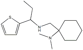 N,N-dimethyl-1-({[1-(thiophen-2-yl)propyl]amino}methyl)cyclohexan-1-amine 结构式