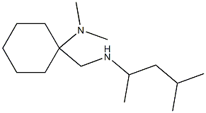 N,N-dimethyl-1-{[(4-methylpentan-2-yl)amino]methyl}cyclohexan-1-amine 结构式