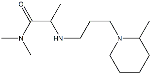 N,N-dimethyl-2-{[3-(2-methylpiperidin-1-yl)propyl]amino}propanamide 结构式