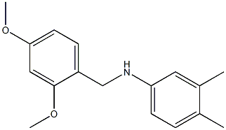 N-[(2,4-dimethoxyphenyl)methyl]-3,4-dimethylaniline 结构式