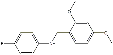 N-[(2,4-dimethoxyphenyl)methyl]-4-fluoroaniline 结构式