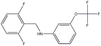 N-[(2,6-difluorophenyl)methyl]-3-(trifluoromethoxy)aniline 结构式