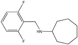 N-[(2,6-difluorophenyl)methyl]cycloheptanamine 结构式