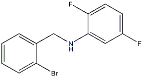 N-[(2-bromophenyl)methyl]-2,5-difluoroaniline 结构式