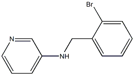 N-[(2-bromophenyl)methyl]pyridin-3-amine 结构式