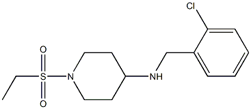 N-[(2-chlorophenyl)methyl]-1-(ethanesulfonyl)piperidin-4-amine 结构式