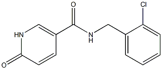 N-[(2-chlorophenyl)methyl]-6-oxo-1,6-dihydropyridine-3-carboxamide 结构式