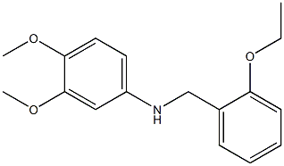 N-[(2-ethoxyphenyl)methyl]-3,4-dimethoxyaniline 结构式