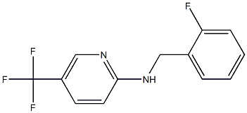 N-[(2-fluorophenyl)methyl]-5-(trifluoromethyl)pyridin-2-amine 结构式