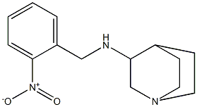 N-[(2-nitrophenyl)methyl]-1-azabicyclo[2.2.2]octan-3-amine 结构式