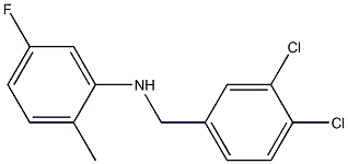 N-[(3,4-dichlorophenyl)methyl]-5-fluoro-2-methylaniline 结构式