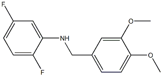 N-[(3,4-dimethoxyphenyl)methyl]-2,5-difluoroaniline 结构式