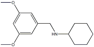 N-[(3,5-dimethoxyphenyl)methyl]cyclohexanamine 结构式