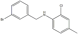 N-[(3-bromophenyl)methyl]-2-chloro-4-methylaniline 结构式