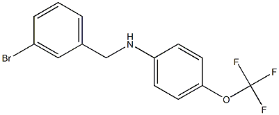 N-[(3-bromophenyl)methyl]-4-(trifluoromethoxy)aniline 结构式