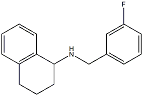 N-[(3-fluorophenyl)methyl]-1,2,3,4-tetrahydronaphthalen-1-amine 结构式